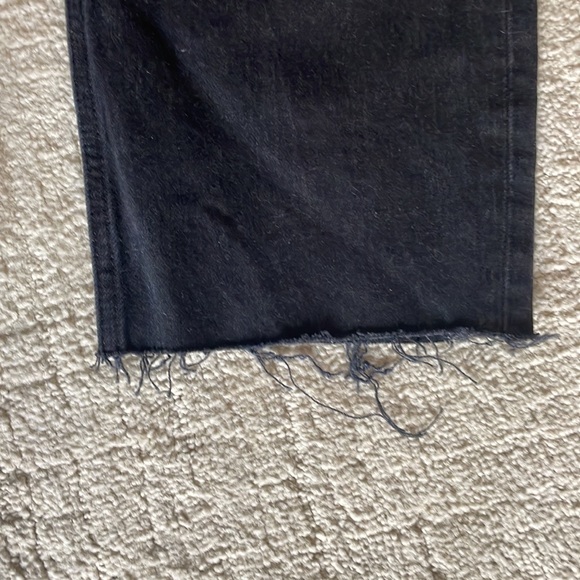 Abercrombie Curve Love The Dad High Rise Black Rinse Wash - Picture 6 of 6